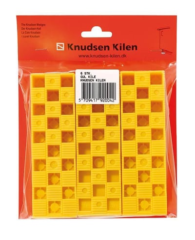 KNUDSEN KILEN GUL 6 STK 45X150X25MM
