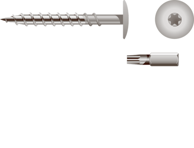 FACADESKRUE 4,5X36MM PERLE TIL ETERNIT 250STK