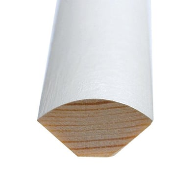 HT136 KVARTSTAFLISTE 9X9MM FYR HVIDMALET RAL 9010 - 300 CM - FSC® MIX CREDIT