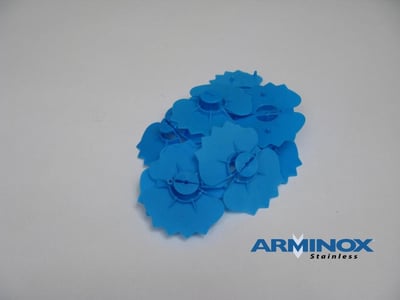 ARMINOX ISOLERINGSHOLDER BLÅ PLAST 55X65MM M/DRYPNÆSE  250 PR PS TIL Ø3-6MM MURBINDERE