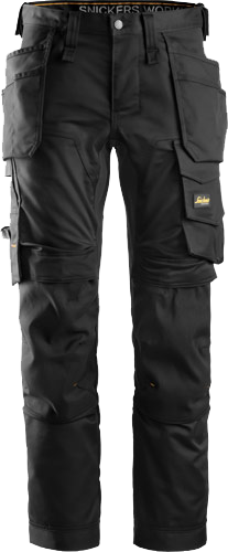 SNICKERS AW BUKS STRETCH 48 6241 SORT MED HÆNGELOMMER