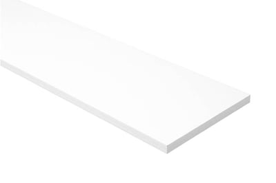 HT MELAMINHYLDE HVID 22X300X1800MM - KANTET 4 SIDER