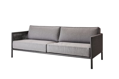 CANE-LINE ENCORE 3-PERS SOFA INKL GRÅ SOFTTOUCH HYNDE