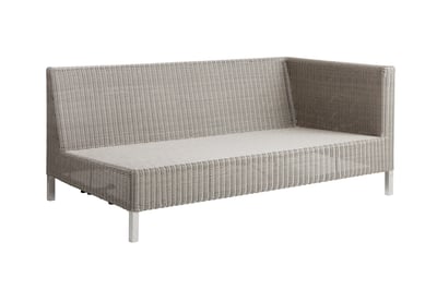 CANE-LINE CONNECT MODULSOFA 2-PERS VENSTRE TAUPE FLET 148X64X84CM