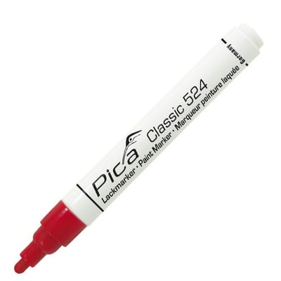 PICA MARKER 2-4MM RØD PAINT-/INDUSTRY