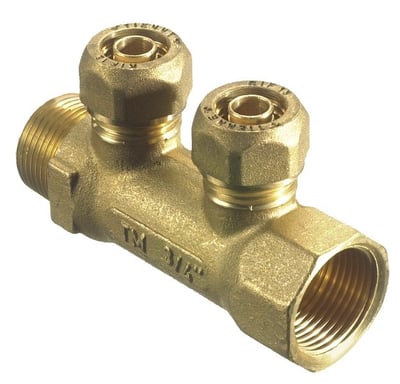 FORDELERRØR TIL PEX 2X15MM 15MM PEX