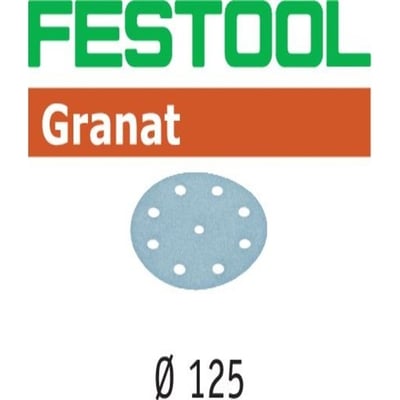FESTOOL SLIBESKIVER GRANAT STF D125/90 P180 GR/100  497171