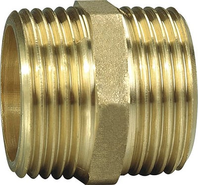 BRYSTNIPPEL 1/2"X1/2" MESSING 