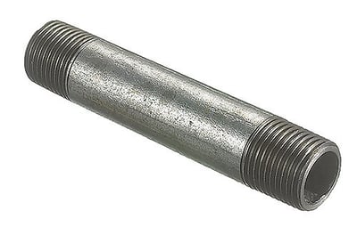 NIPPELRØR 1/2"X100MM GALV 