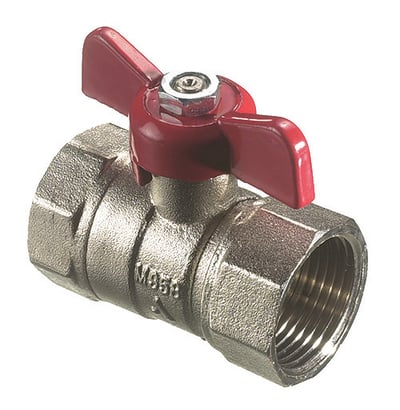 KUGLEHANE 1/2" MED T-GREB MUFFE/MUFFE