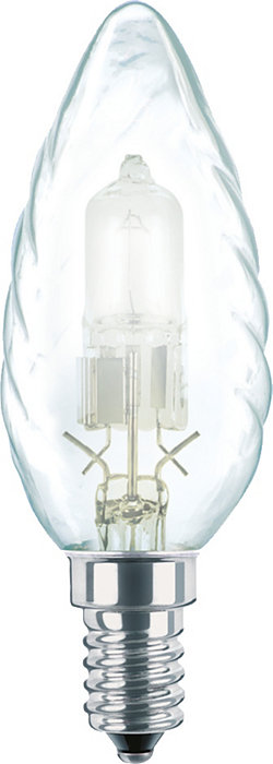 HALOGEN KERTEPÆRE 28W E14 KRYSTAL 230V BW35 ECOCLASSIC