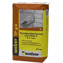 WEBER TYNDPUDS GRÅ 2502-Y 25KG - 42 SÆK/PAL