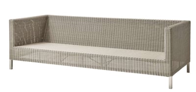 CANE-LINE CONNECT SOFA 3-PERS TAUPE FLET 213X64X86CM