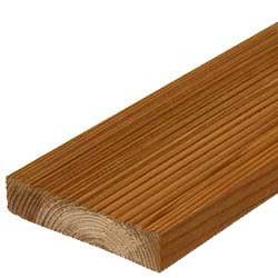 28X120 MM TERRASSEBRÆDT BRUNIMPRÆGNERET RILLET/GLAT - FYR NTR KLASSE AB - 70% PEFC - 300 CM