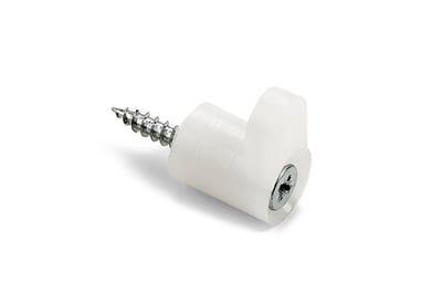 HABO VINDUESFORVRIDER ENKELT 10MM HÆL 8STK HVID PLAST