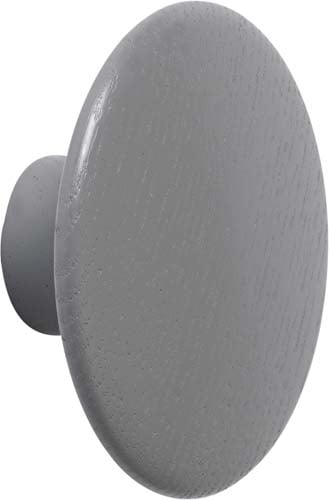 MUUTO KNAGE DOTS SINGLE MØRK GRÅ X-SMALL