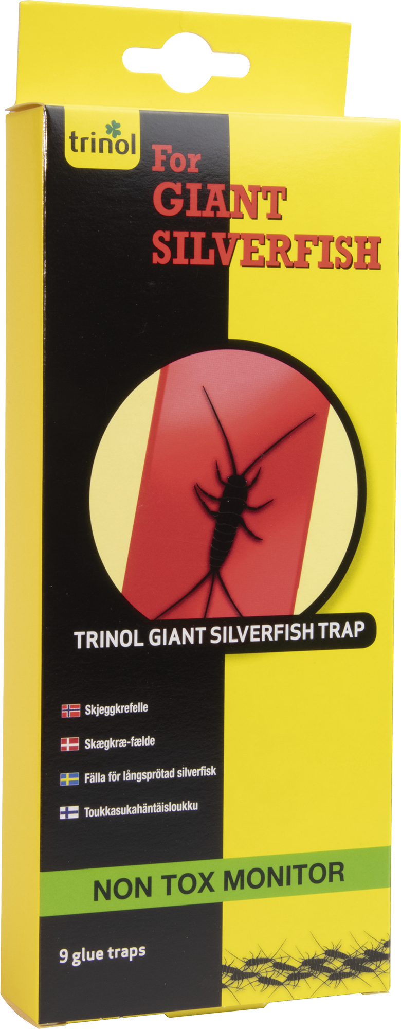 Trinol Giant Silverfish Trap Skægkræ-fælde Refill Med 9 Plader